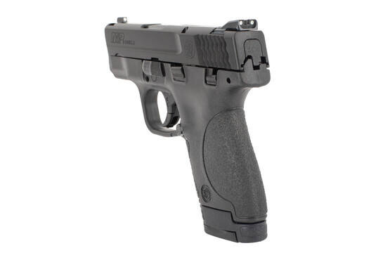 S&W M&P9 Shield sub compact pistol features 3 dot sights
